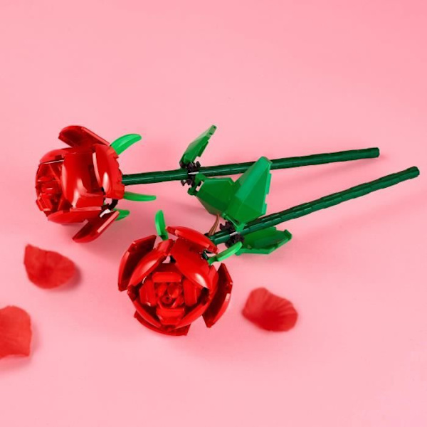 LEGO 40460 Creator Roses, konstgjorda blomsterset för flickor och pojkar i åldrarna 8, heminredning