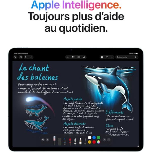Apple - iPad Air M4 (2026) - 13" - Wi-Fi + Mobil - 128 GB - Rymdgrå