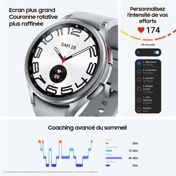 SAMSUNG Galaxy Watch6 Classic 43mm Svart 4G