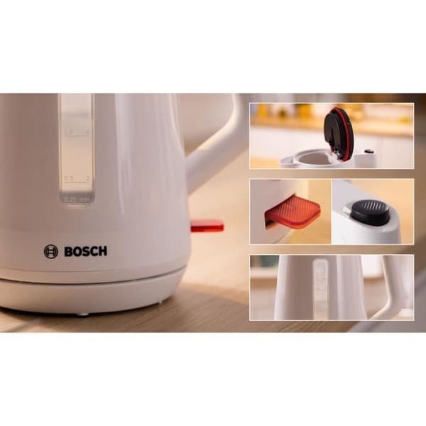 Bosch MyMoment vattenkokare 1,7 l 2400 W vit Vit one size