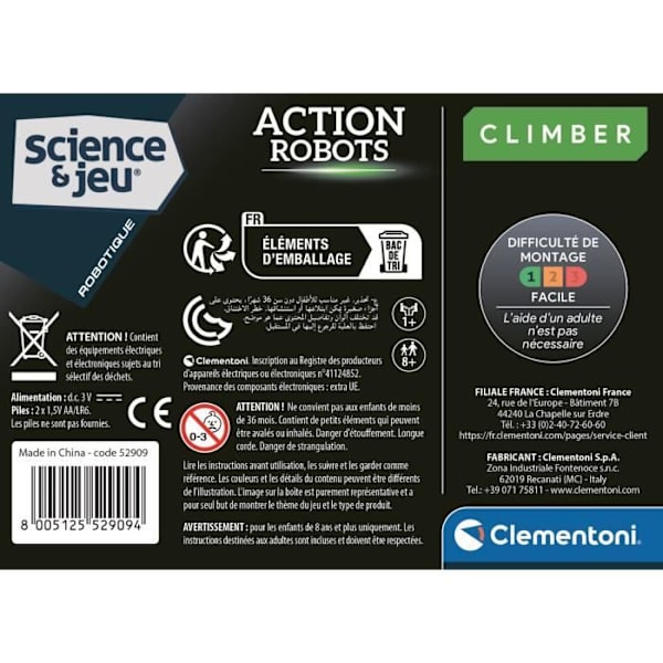 CLEMENTONI - Actionrobot - Klättrare