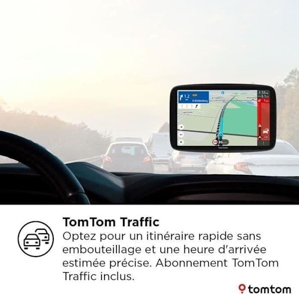 GPS - TOMTOM - GO Navigator 2:a generationen - 6 tum - Wi-Fi-uppdatering - Europakartor