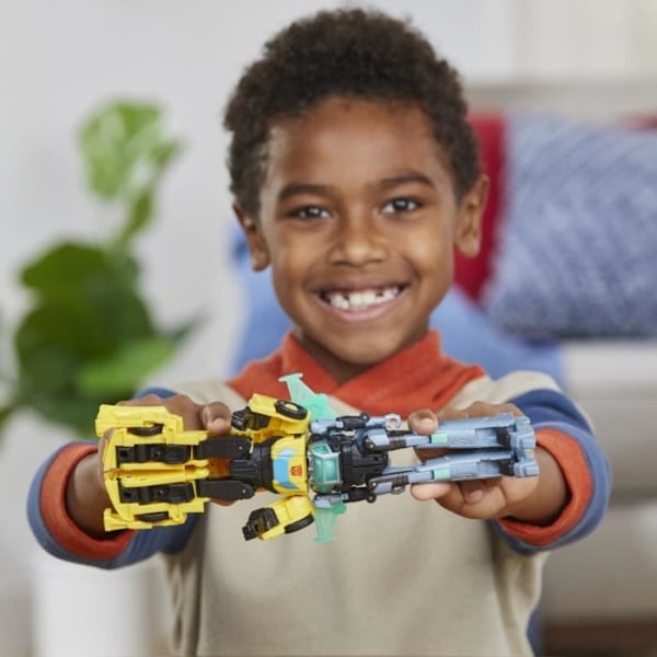 Cyber-Combiner Bumblebee och Mo Malto actionfigurer, interaktiva leksaker för flickor och pojkar, Transformers EarthSpark, 6 år