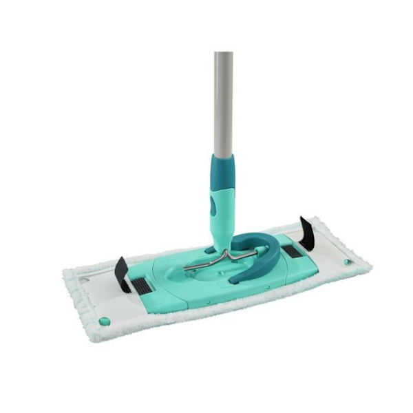 LEIFHEIT Clean Twist M Ergo micro duo 52123 Extra mikrofiberöverdrag för platt mopp, rengör skonsamt och absorberar