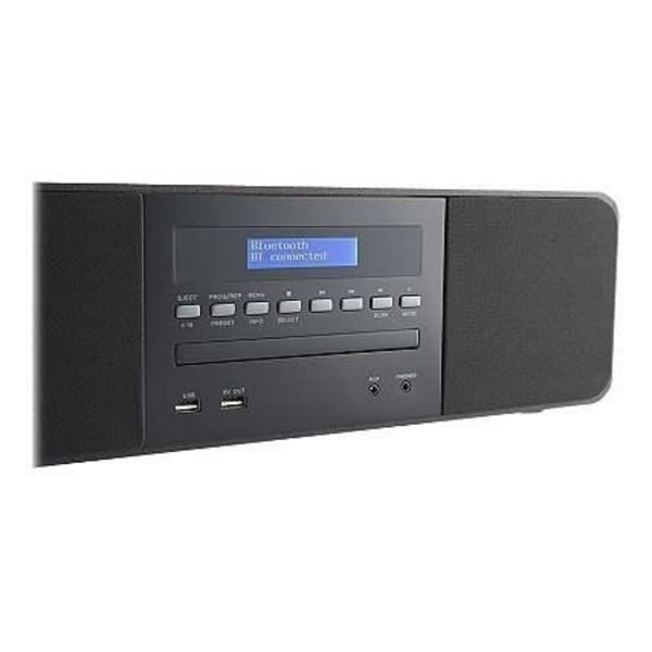 Thomson MIC200IBT Micro HiFI-kedja - Bluetooth - Radio - CD - MP3 - USB - Svart + Induktion