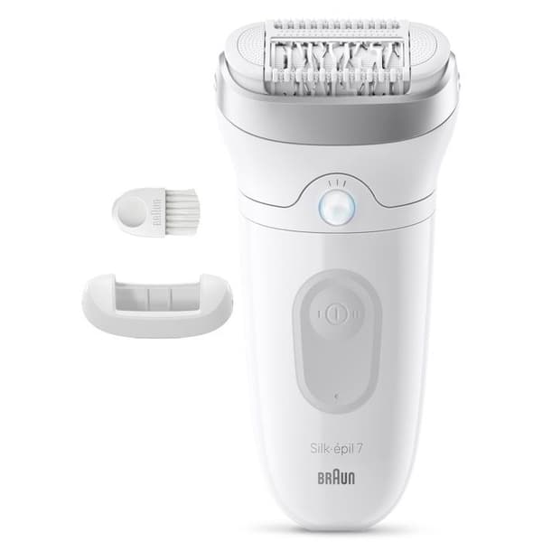 Elektrisk epilator - BRAUN - SE7-011 - 2 lägen - 40 min - Vattentät - Vit
