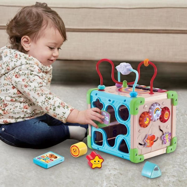 VTECH CUBE NATURE INTERAKTIV MULTIAKTIVITET (LEKSAK MED FSC-CERTIFIERAD TRÄDEL)