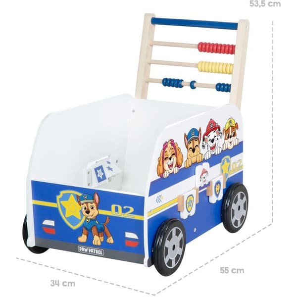 ROBA Paw Patrol Multifunktionell Gåstol med Bussformat Aktivitetscenter - Blå