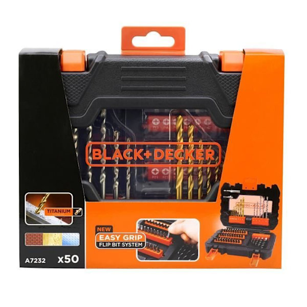 BLACK & DECKER Box 50 tillbehör borrskruv A7232