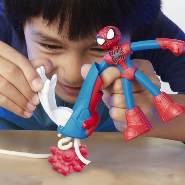 Play-Doh Spider-Man, My Web Creator-låda med flexibel figur och modelllera, från 4 år, Marvel