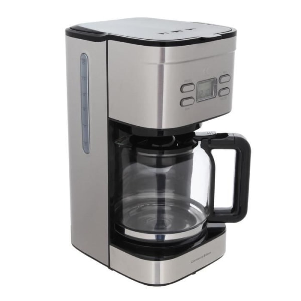 CONTINENTAL EDISON Programmerbar kaffebryggare med filter i rostfritt stål
