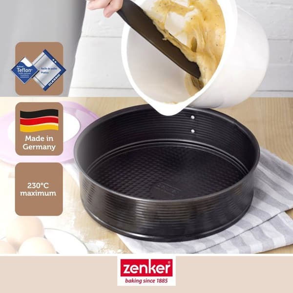 Set med 3 runda springformar - ZENKER - Svart Metallic - 20, 24 och 28 cm