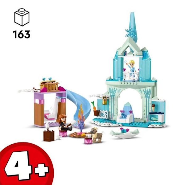 LEGO 43238 Disney prinsessan Elsas isslott, fryst prinsessleksak, 2 djurfigurer