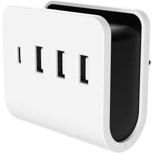 Väggladdare - GAO - 4 USB-portar (3 USB-A, 1 USB-C), snabbladdning