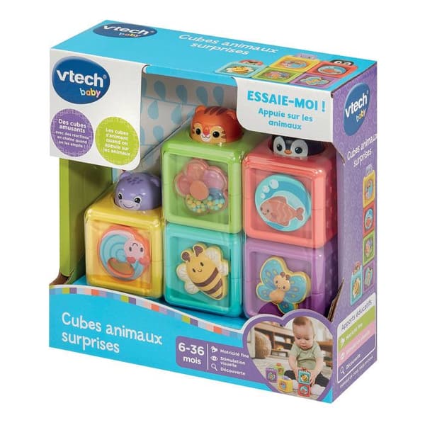 VTECH BABY - ÖVERRASKNINGSDJURKUBER - Flerfärgade