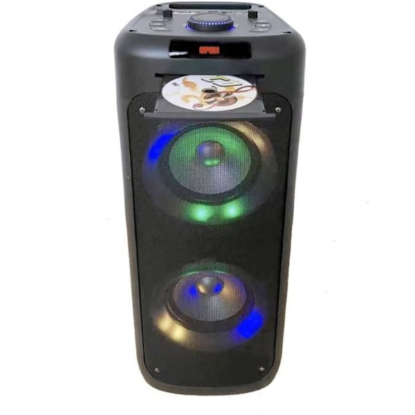 Lätthögtalare med CD -enhet inovalley MS06 -CD -XXL - Bluetooth 5.0 - 1000W - Karaoke -funktion