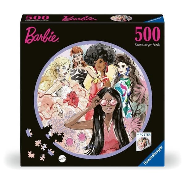 500-bitars runt pussel: Barbie - Stilikonen sedan 1959