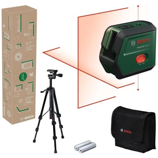 Bosch UniversalLevel 2 Line Laser - Röd + Set