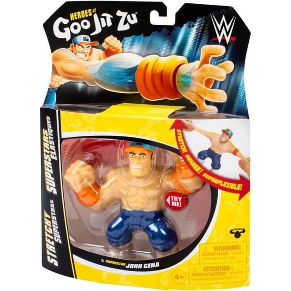 Stretchig figur - GOO JIT ZU WWE - John Cena - 11 cm - Elastisk struktur - Stretchig 3x