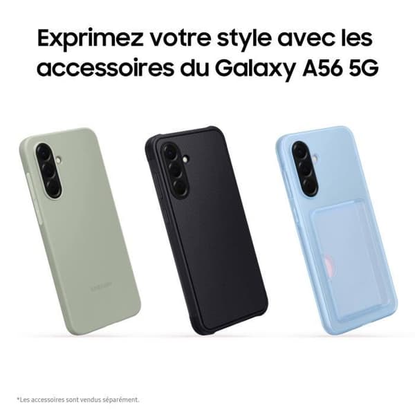 Smartphone Samsung Galaxy A56 6.7 5G Nano SIM 128 GB Grå