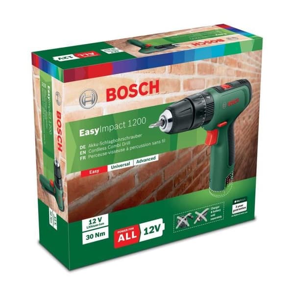 Sladdlös borrhammare BOSCH - endast EasyImpact 1200 -verktyg