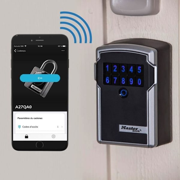 MASTER LOCK Säker Bluetooth-nyckellåda - L-storlek - Ansluten nyckellåda