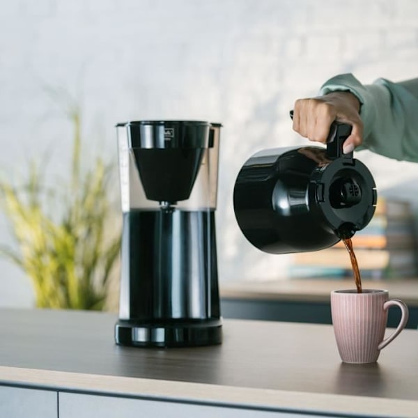 MELITTA Easy Therm II 1023-06 - Filter kaffebryggare 1L - 1050 W - Svart