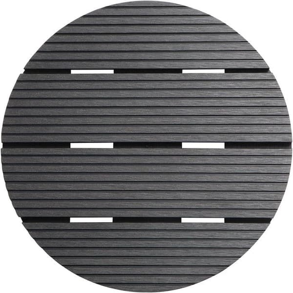 Krukställ med hjul - NATURE - WPC H7,5 x Ø30 cm - 4 hjul - Antracit