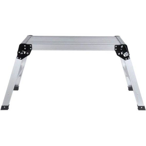 DEFPRO aluminiumsteg - Fällbart med halkfria fötter - Mått: 90 x 30 cm - Höjd: 49,5 cm