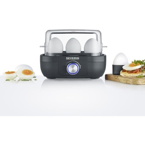 SEVERIN EK3166 Äggkokare - 420 W - Mörk - För 1 till 6 ägg
