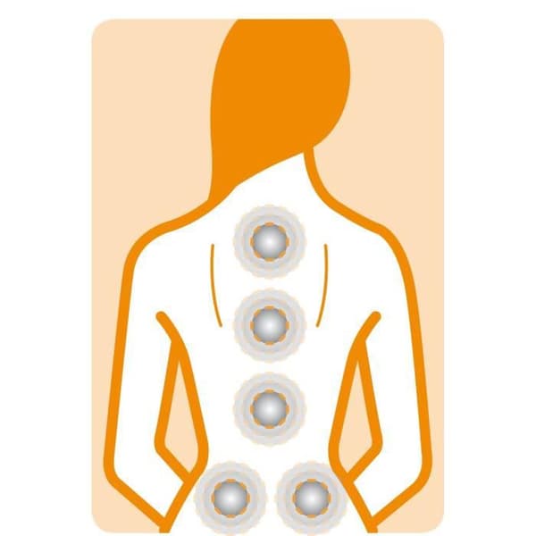 MCH Medisana Vibration Massagestolsöverdrag - 4 massagezoner - Värmefunktion