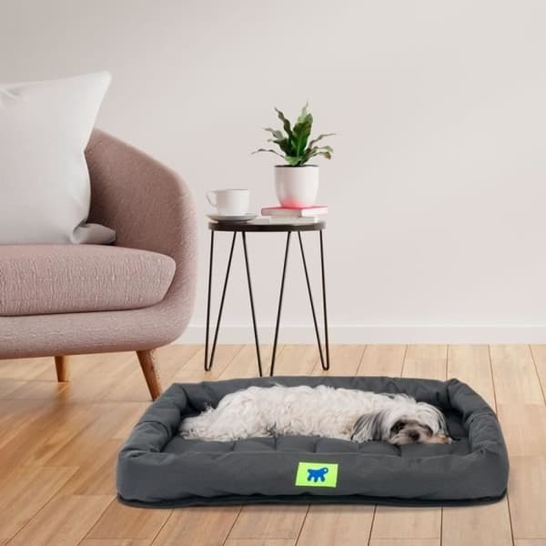Hundmadrass - FERPLAST - TENDER TECH - 61 x 46 x 5 cm - Svart - Avtagbart överdrag