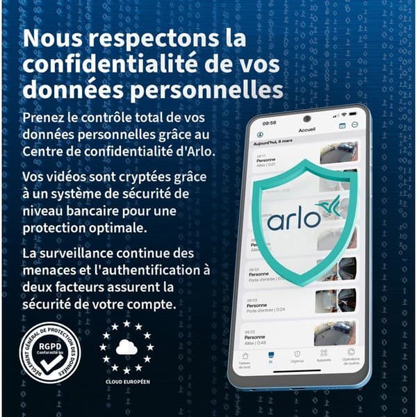 Arlo Essential 3 2K 360° utomhusövervakningskamerakit