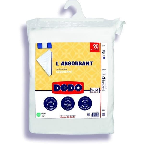 Absorberande madrassskydd - 90x190 cm - polyester