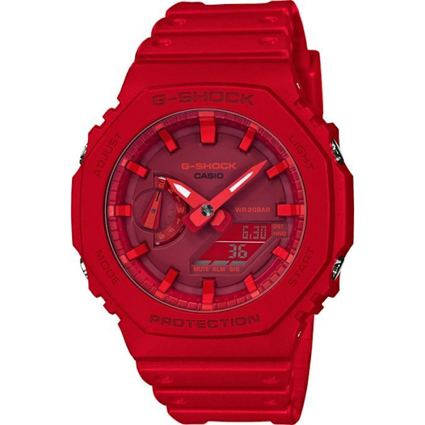 CASIO - G -SHOCK - Klocka - Chockbeständig - Multifunktionell - Röd