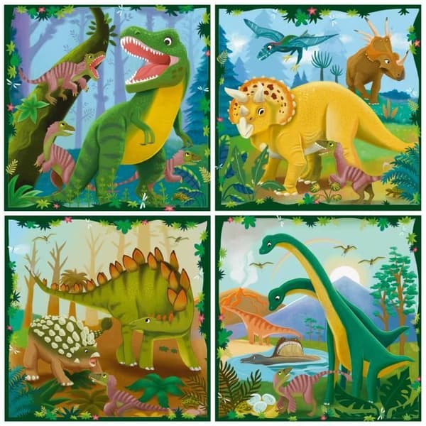 Barnpussel, Puzzle UP!, Dinosaurier, från 4 år, 12004003, Ravensburger