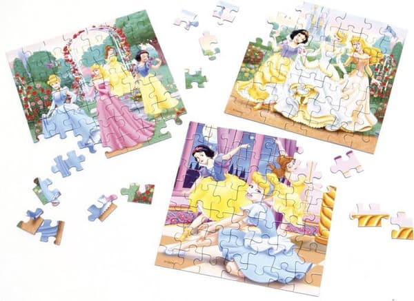 DISNEY PRINCESSES Pussel 3 x 49 st - Disney