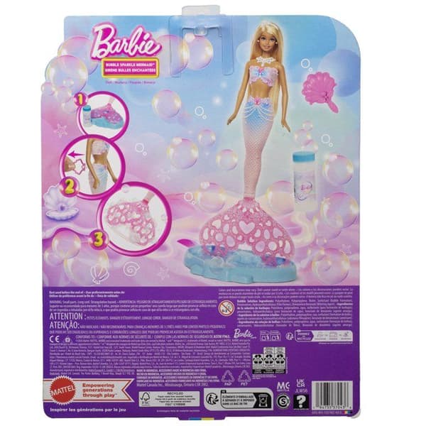 Magisk bubbla sjöjungfru - Blond - Barbie - JLW56