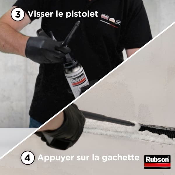 Expanderande skumpistol - RUBSON - Droppfri - Doseringsskruv