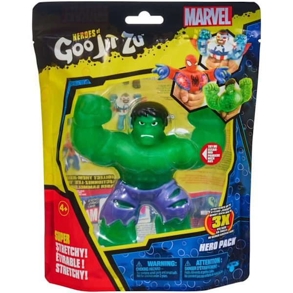 Figur 11 cm - ÄLGLEKSAKER - Hulk S3 - Goo Jit Zu Marvel