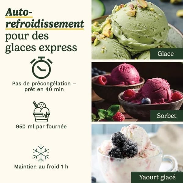 CUISINART glassmaskin - ICE90E - 100 W - 950 ml - Vit