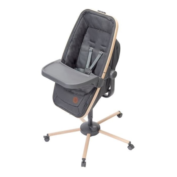 Maxi Cosi Meal Kit för Alba Deckchair, High Baby Chair med Tablet + Beyond Graphite Protective Cover, från 6 månader till 3 år gammal