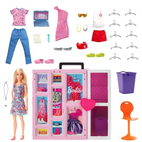 BARBIE - Barbie And Her Mega Dressing - Docka - 3 år och +
