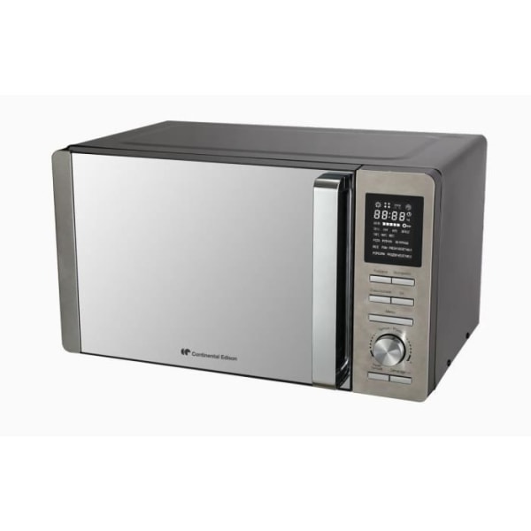 Kombinerad mikrovågsugn - Continental Edison - CEMO25SG13S3 - Silver - 25 L - Mirror Door - 900 W - Grill 1000 W - Konvektion 1000 W