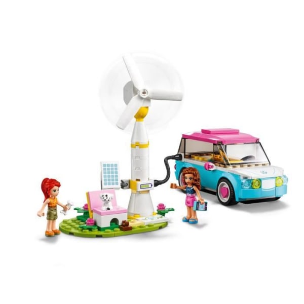 LEGO Friends 41443 Olivias hållbarhetsutbildning för elbil och bilspel för barn