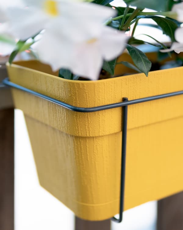 STEFANPLAST Balkong ETHICA - 9 L - 50x18 x h17 cm - Senapsgrå
