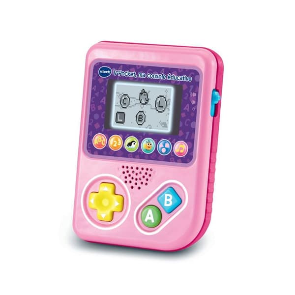 VTECH - V-POCKET, MIN ROSA UTBILDNINGSKONSOLL - Rosa