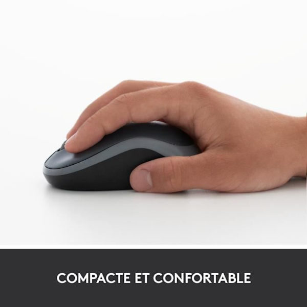 Logitech trådlös optisk mus - M185 Grå