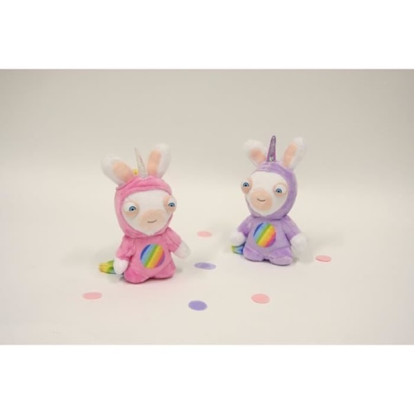 RABBITS CRETINS Plysch Unicorn Lapicorne Sound Pink - 18 cm