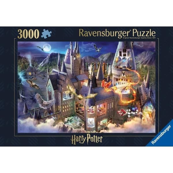 3000-bitars pussel Hogwarts slott Utsikt / Harry Potter, åldrar 14, 17561, Ravensburger